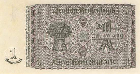1 Rentenmark 1937 ro.166b P